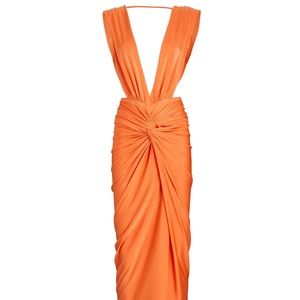 BAOBAB
Mia Knotted Satin Midi Dress